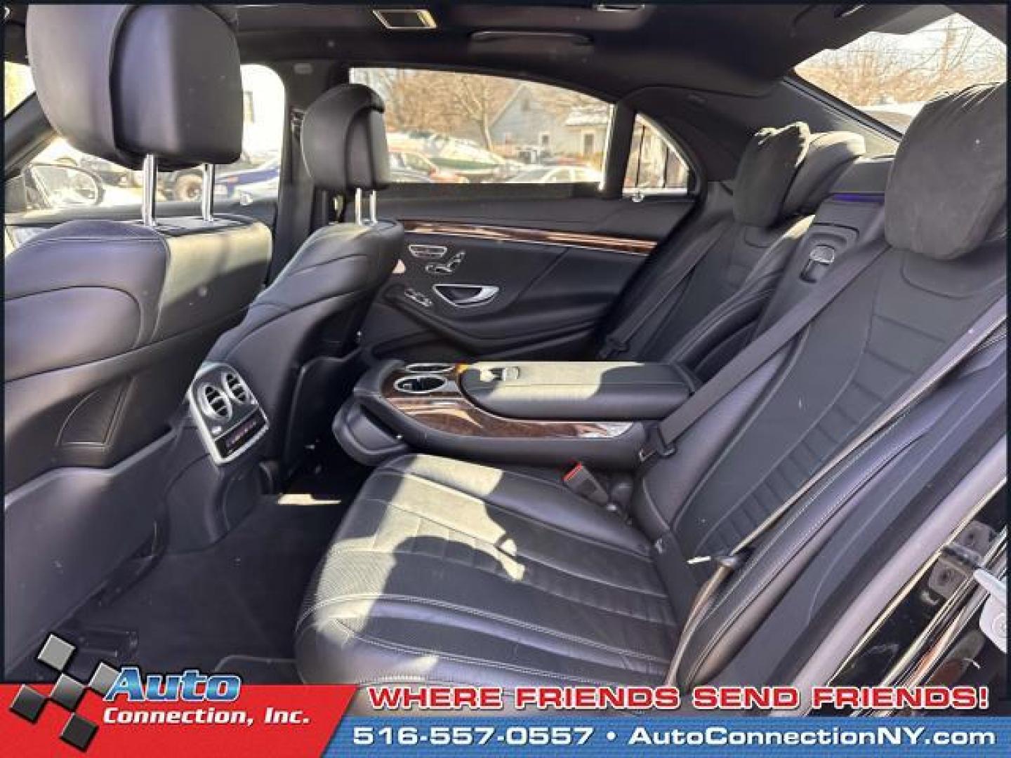 2015 Black /Black Mercedes-Benz S-Class S550 4MATIC Sedan (WDDUG8FB4FA) , Automatic transmission, located at 1696 Sunrise Hwy, Bay Shore, NY, 11706, (516) 557-0557, 40.733665, -73.256317 - You'll feel like a new person once you get behind the wheel of this 2015 Mercedes-Benz S-Class. This S-Class has been driven with care for 824 miles. We always appreciate your business at Auto Connection. Ready to hop into a stylish and long-lasting ride? It won't last long, so hurry in! All intern - Photo#12