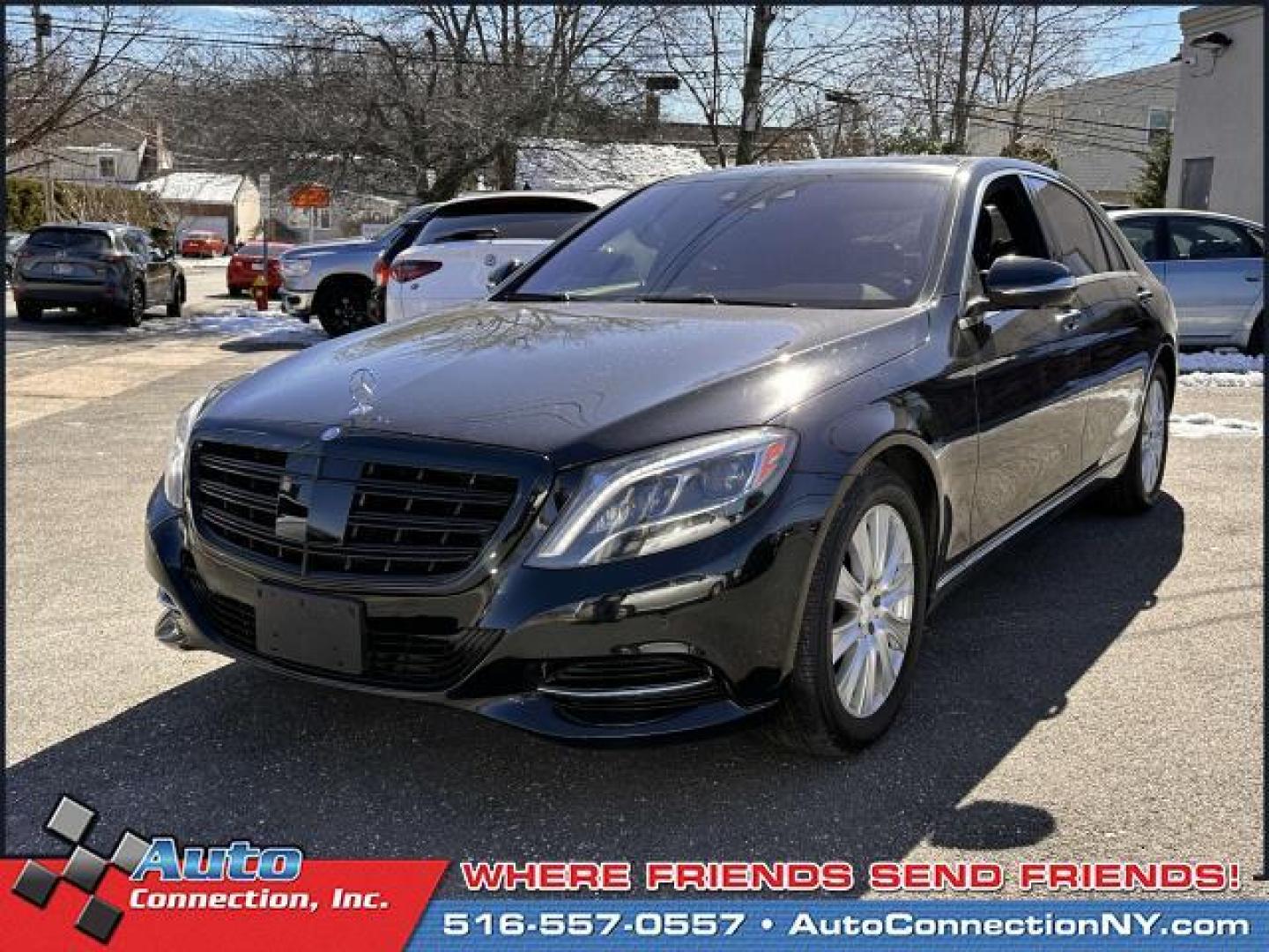 2015 Black /Black Mercedes-Benz S-Class S550 4MATIC Sedan (WDDUG8FB4FA) , Automatic transmission, located at 1696 Sunrise Hwy, Bay Shore, NY, 11706, (516) 557-0557, 40.733665, -73.256317 - You'll feel like a new person once you get behind the wheel of this 2015 Mercedes-Benz S-Class. This S-Class has been driven with care for 824 miles. We always appreciate your business at Auto Connection. Ready to hop into a stylish and long-lasting ride? It won't last long, so hurry in! All intern - Photo#2