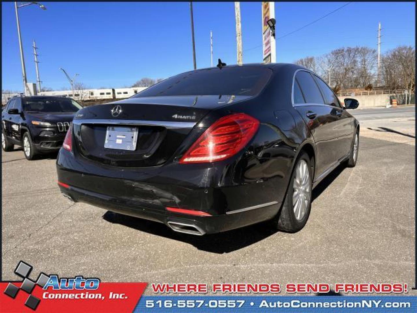 2015 Black /Black Mercedes-Benz S-Class S550 4MATIC Sedan (WDDUG8FB4FA) , Automatic transmission, located at 1696 Sunrise Hwy, Bay Shore, NY, 11706, (516) 557-0557, 40.733665, -73.256317 - You'll feel like a new person once you get behind the wheel of this 2015 Mercedes-Benz S-Class. This S-Class has been driven with care for 824 miles. We always appreciate your business at Auto Connection. Ready to hop into a stylish and long-lasting ride? It won't last long, so hurry in! All intern - Photo#6