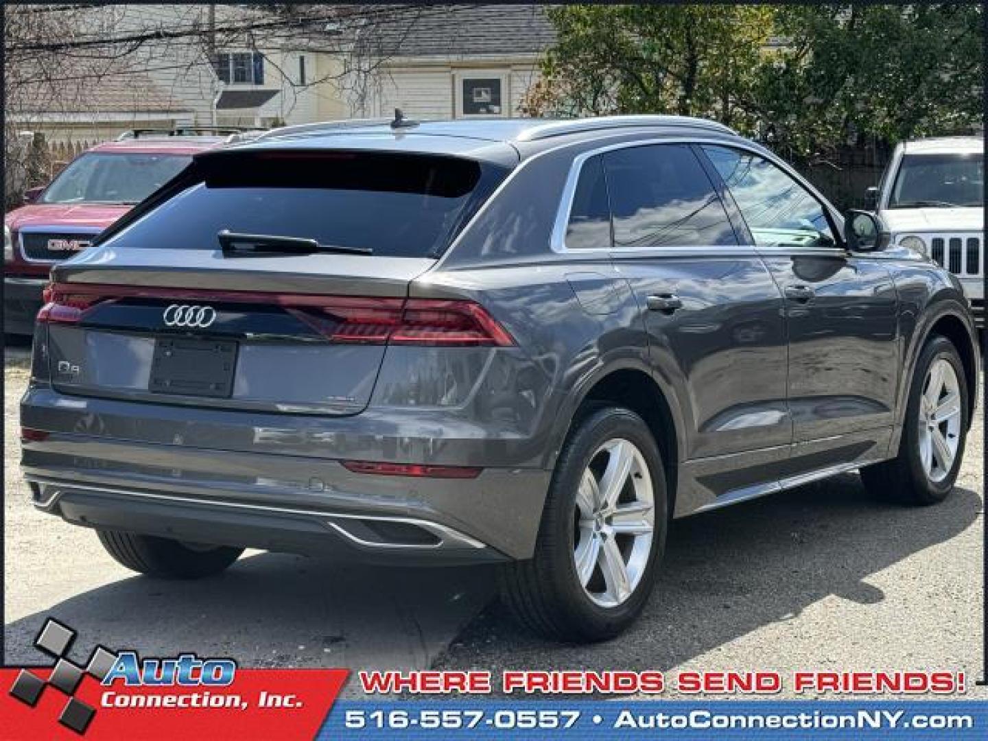 2019 Samurai Gray Metallic /Black Audi Q8 Premium 55 TFSI quattro (WA1AVAF1XKD) , Automatic transmission, located at 1696 Sunrise Hwy, Bay Shore, NY, 11706, (516) 557-0557, 40.733665, -73.256317 - This 2019 Audi Q8 has been treated with kid gloves, and it shows. This Q8 has 59008 miles, and it has plenty more to go with you behind the wheel. Buy with confidence knowing you're getting the best price and the best service. Come test drive this vehicle today. All internet purchases include a 12 - Photo#14