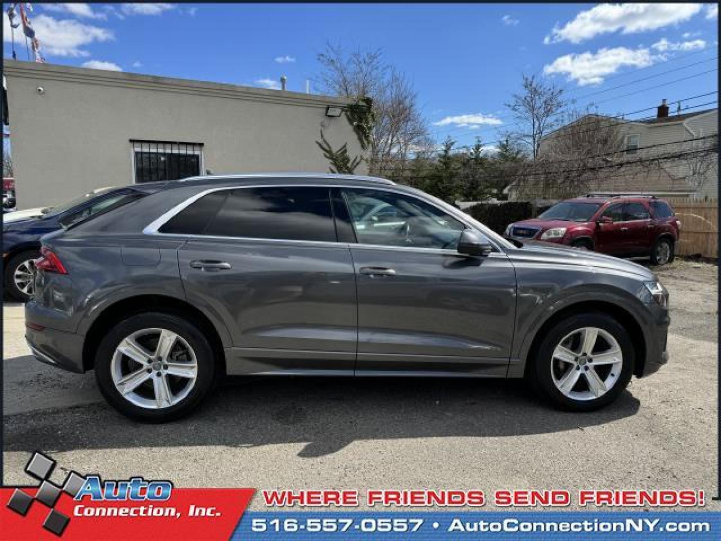 2019 Samurai Gray Metallic /Black Audi Q8 Premium 55 TFSI quattro (WA1AVAF1XKD) , Automatic transmission, located at 1696 Sunrise Hwy, Bay Shore, NY, 11706, (516) 557-0557, 40.733665, -73.256317 - This 2019 Audi Q8 has been treated with kid gloves, and it shows. This Q8 has 59008 miles, and it has plenty more to go with you behind the wheel. Buy with confidence knowing you're getting the best price and the best service. Come test drive this vehicle today. All internet purchases include a 12 - Photo#15