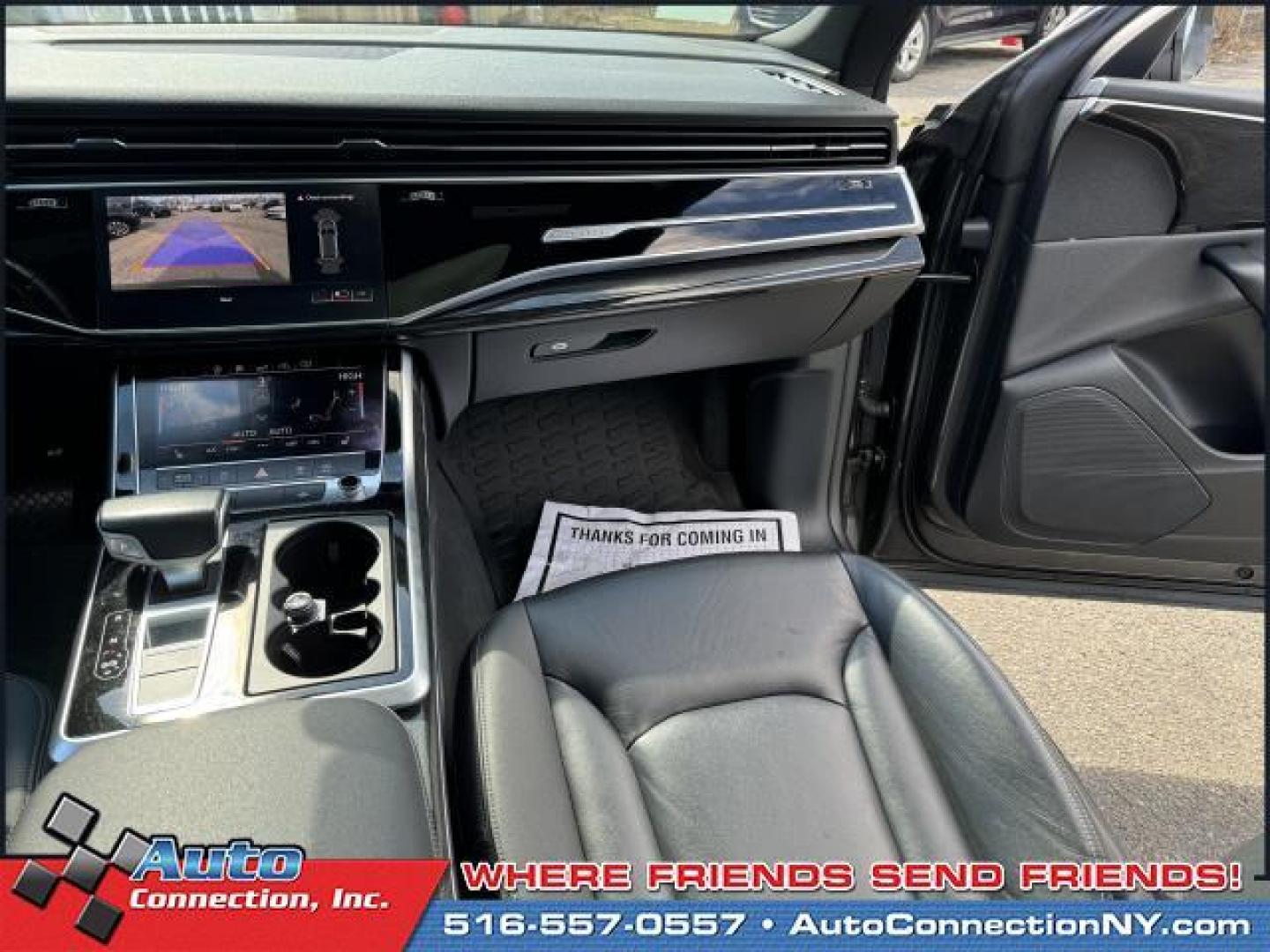 2019 Samurai Gray Metallic /Black Audi Q8 Premium 55 TFSI quattro (WA1AVAF1XKD) , Automatic transmission, located at 1696 Sunrise Hwy, Bay Shore, NY, 11706, (516) 557-0557, 40.733665, -73.256317 - This 2019 Audi Q8 has been treated with kid gloves, and it shows. This Q8 has 59008 miles, and it has plenty more to go with you behind the wheel. Buy with confidence knowing you're getting the best price and the best service. Come test drive this vehicle today. All internet purchases include a 12 - Photo#21