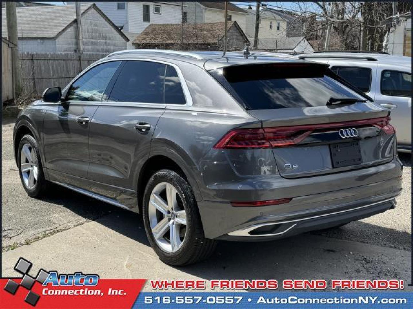 2019 Samurai Gray Metallic /Black Audi Q8 Premium 55 TFSI quattro (WA1AVAF1XKD) , Automatic transmission, located at 1696 Sunrise Hwy, Bay Shore, NY, 11706, (516) 557-0557, 40.733665, -73.256317 - This 2019 Audi Q8 has been treated with kid gloves, and it shows. This Q8 has 59008 miles, and it has plenty more to go with you behind the wheel. Buy with confidence knowing you're getting the best price and the best service. Come test drive this vehicle today. All internet purchases include a 12 - Photo#4