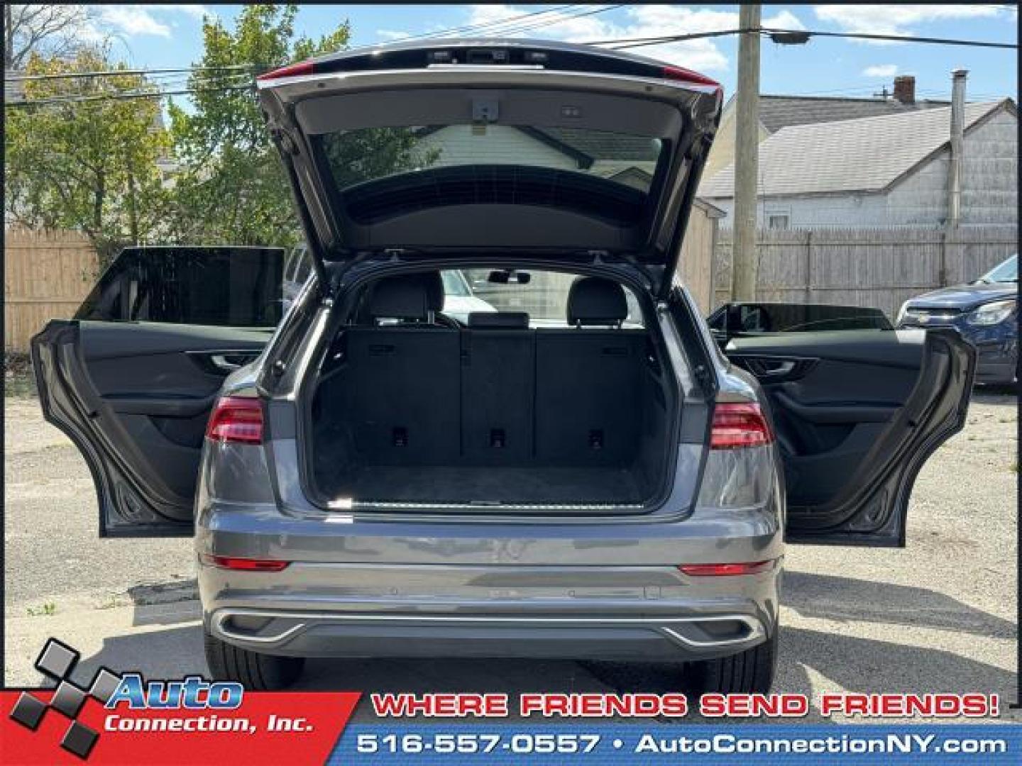 2019 Samurai Gray Metallic /Black Audi Q8 Premium 55 TFSI quattro (WA1AVAF1XKD) , Automatic transmission, located at 1696 Sunrise Hwy, Bay Shore, NY, 11706, (516) 557-0557, 40.733665, -73.256317 - This 2019 Audi Q8 has been treated with kid gloves, and it shows. This Q8 has 59008 miles, and it has plenty more to go with you behind the wheel. Buy with confidence knowing you're getting the best price and the best service. Come test drive this vehicle today. All internet purchases include a 12 - Photo#49