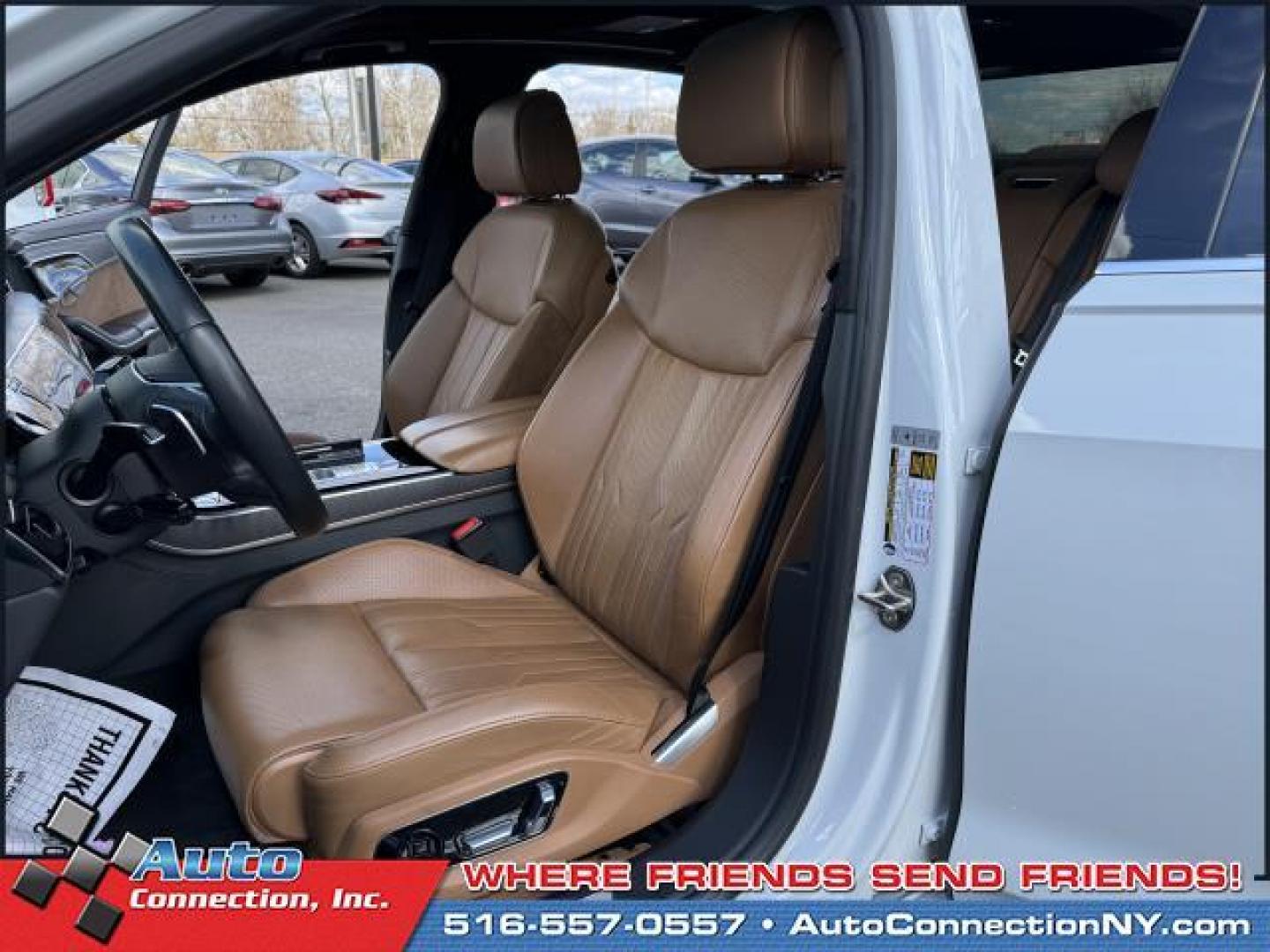 2019 Glacier White Metallic /Nutmeg Brown Audi A8 L 55 TFSI quattro (WAU8DAF88KN) , Automatic transmission, located at 1696 Sunrise Hwy, Bay Shore, NY, 11706, (516) 557-0557, 40.733665, -73.256317 - Photo#21