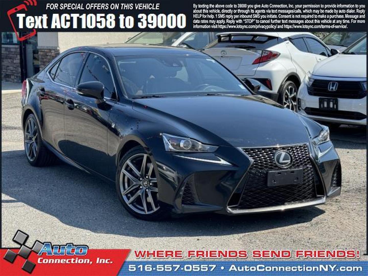 2018 Obsidian /Black Lexus IS IS 300 F Sport AWD (JTHC81D25J5) , Automatic transmission, located at 1696 Sunrise Hwy, Bay Shore, NY, 11706, (516) 557-0557, 40.733665, -73.256317 - This 2018 Lexus IS is a dream machine designed to dazzle you! This IS offers you 54183 miles, and will be sure to give you many more. Buy with confidence knowing you're getting the best price and the best service. Ready to hop into a stylish and long-lasting ride? It won't last long, so hurry in! A - Photo#0