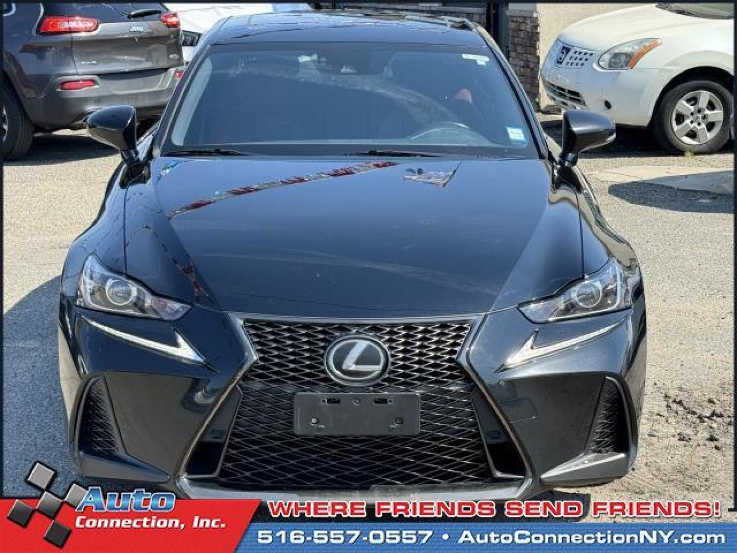 2018 Obsidian /Black Lexus IS IS 300 F Sport AWD (JTHC81D25J5) , Automatic transmission, located at 1696 Sunrise Hwy, Bay Shore, NY, 11706, (516) 557-0557, 40.733665, -73.256317 - This 2018 Lexus IS is a dream machine designed to dazzle you! This IS offers you 54183 miles, and will be sure to give you many more. Buy with confidence knowing you're getting the best price and the best service. Ready to hop into a stylish and long-lasting ride? It won't last long, so hurry in! A - Photo#2