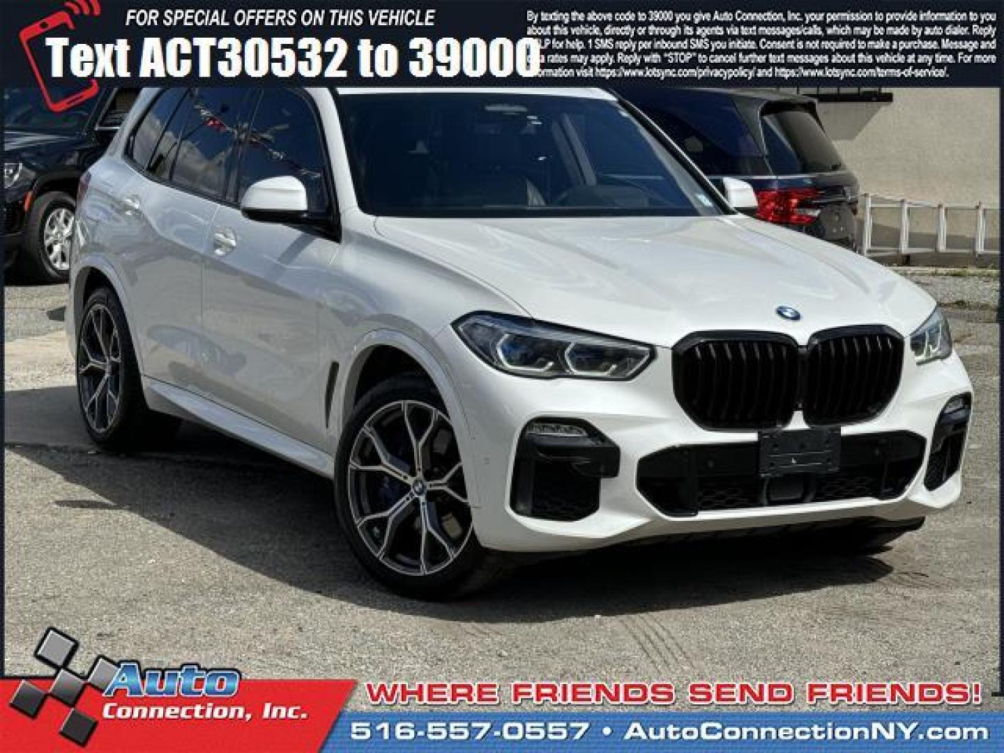 2020 Alpine White /Black BMW X5 xDrive40i Sports Activity Vehicle (5UXCR6C00LL) , Automatic transmission, located at 1696 Sunrise Hwy, Bay Shore, NY, 11706, (516) 557-0557, 40.733665, -73.256317 - Photo#0