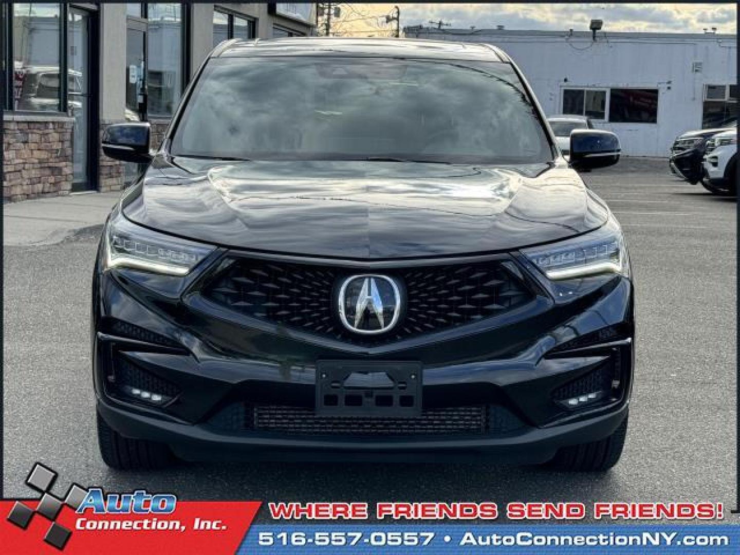 2021 Majestic Black Pearl /Red Acura RDX SH-AWD w/A-Spec Package (5J8TC2H63ML) , Automatic transmission, located at 1696 Sunrise Hwy, Bay Shore, NY, 11706, (516) 557-0557, 40.733665, -73.256317 - Photo#2