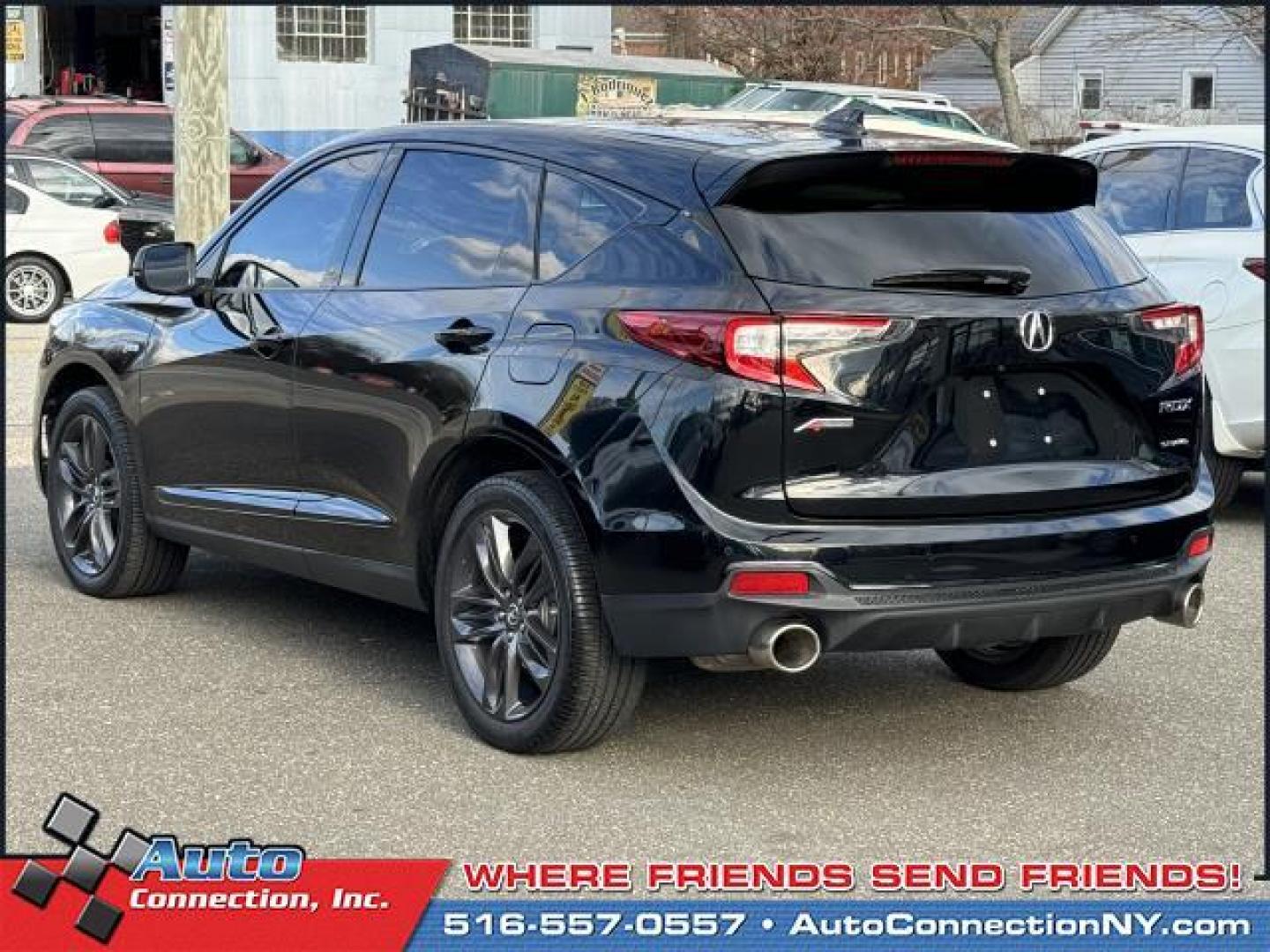 2021 Majestic Black Pearl /Red Acura RDX SH-AWD w/A-Spec Package (5J8TC2H63ML) , Automatic transmission, located at 1696 Sunrise Hwy, Bay Shore, NY, 11706, (516) 557-0557, 40.733665, -73.256317 - Photo#4