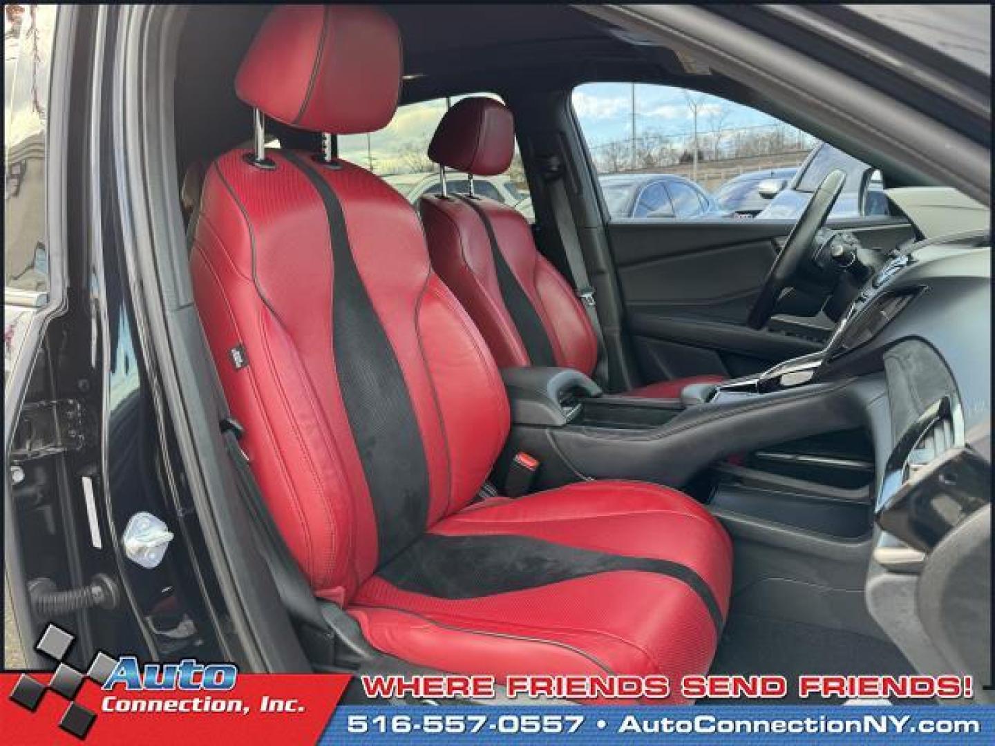 2021 Majestic Black Pearl /Red Acura RDX SH-AWD w/A-Spec Package (5J8TC2H63ML) , Automatic transmission, located at 1696 Sunrise Hwy, Bay Shore, NY, 11706, (516) 557-0557, 40.733665, -73.256317 - Photo#5