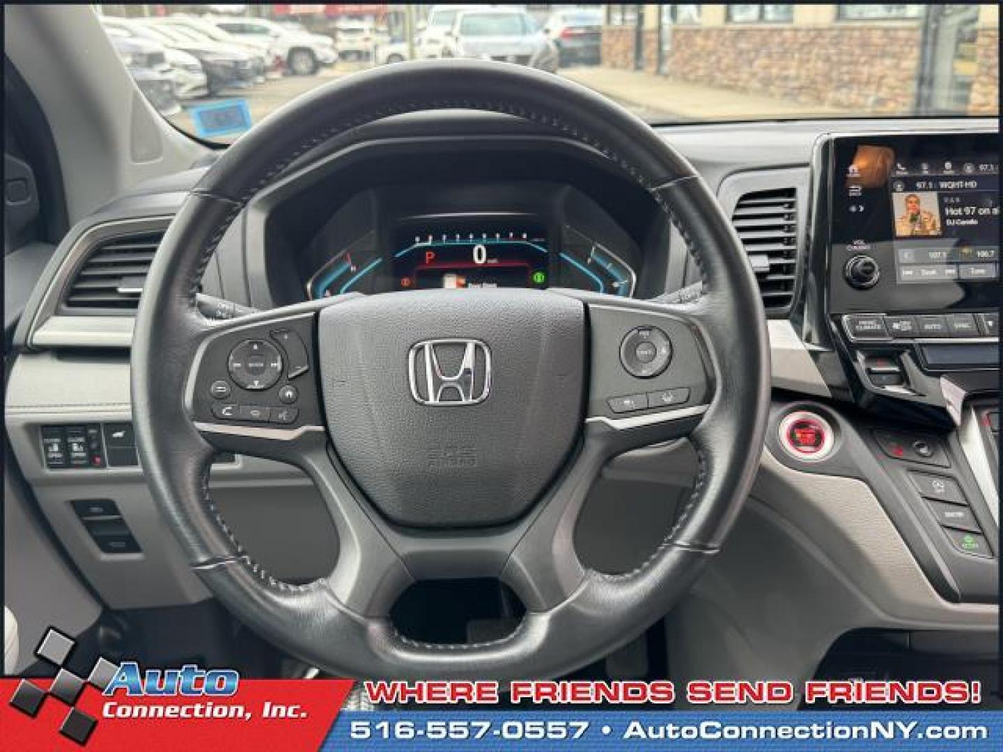 2021 Obsidian Blue Pearl /Gray Honda Odyssey EX-L Auto (5FNRL6H75MB) , Automatic transmission, located at 1696 Sunrise Hwy, Bay Shore, NY, 11706, (516) 557-0557, 40.733665, -73.256317 - Photo#21