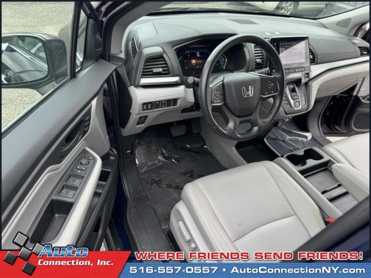 2021 Obsidian Blue Pearl /Gray Honda Odyssey EX-L Auto (5FNRL6H75MB) , Automatic transmission, located at 1696 Sunrise Hwy, Bay Shore, NY, 11706, (516) 557-0557, 40.733665, -73.256317 - Photo#24