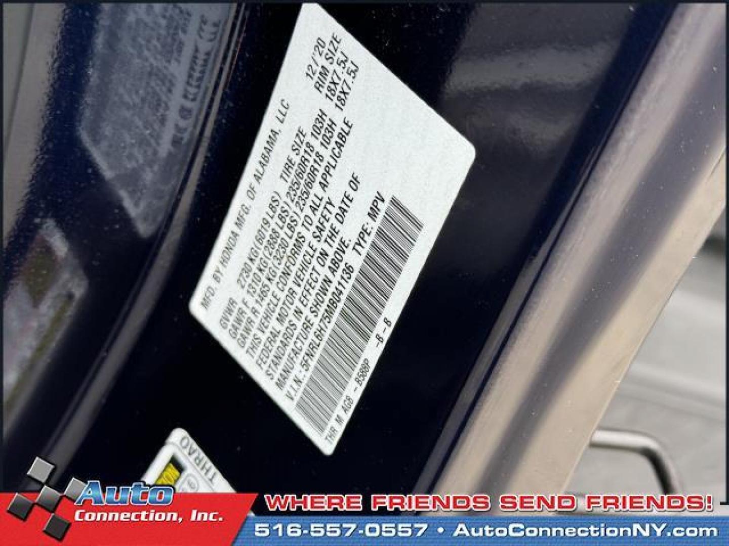 2021 Obsidian Blue Pearl /Gray Honda Odyssey EX-L Auto (5FNRL6H75MB) , Automatic transmission, located at 1696 Sunrise Hwy, Bay Shore, NY, 11706, (516) 557-0557, 40.733665, -73.256317 - Photo#28