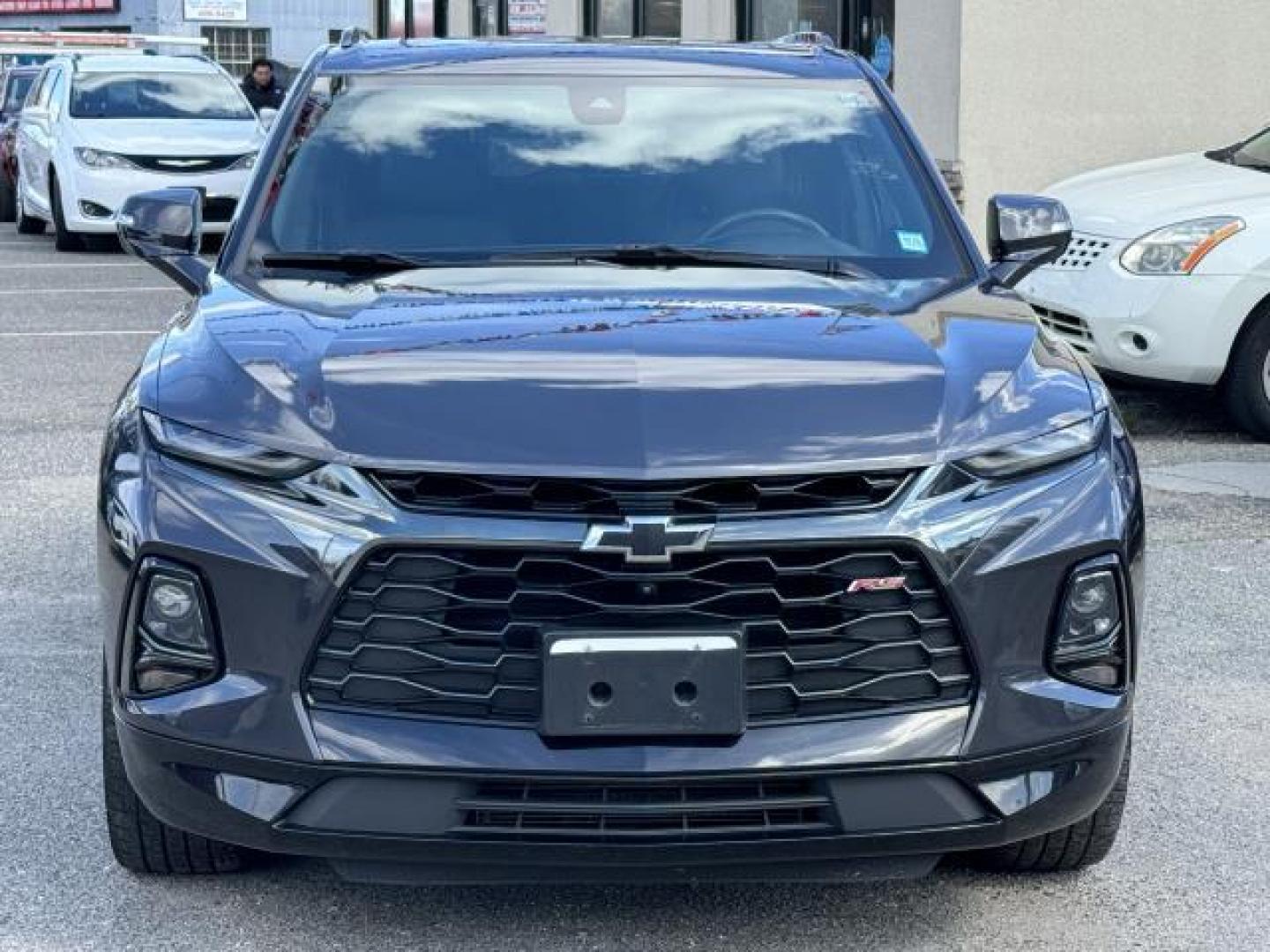 2021 Iron Gray Metallic /Jet Black Chevrolet Blazer AWD 4dr RS (3GNKBKRS2MS) , Automatic transmission, located at 1696 Sunrise Hwy, Bay Shore, NY, 11706, (516) 557-0557, 40.733665, -73.256317 - Photo#2