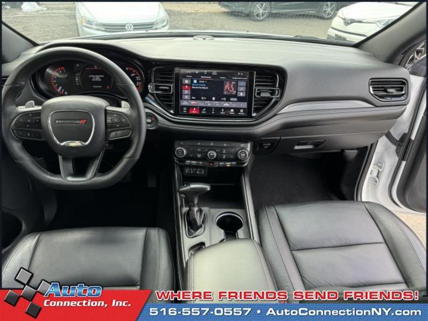 2021 White Knuckle Clearcoat /Black Dodge Durango GT Plus AWD (1C4RDJDG0MC) , Automatic transmission, located at 1696 Sunrise Hwy, Bay Shore, NY, 11706, (516) 557-0557, 40.733665, -73.256317 - This 2021 Dodge Durango is in great mechanical and physical condition. Curious about how far this Durango has been driven? The odometer reads 18716 miles. Real cars. Real prices. Real people. Adventure is calling! Drive it home today. All internet purchases include a 12 mo/ 12000 mile protection pl - Photo#9