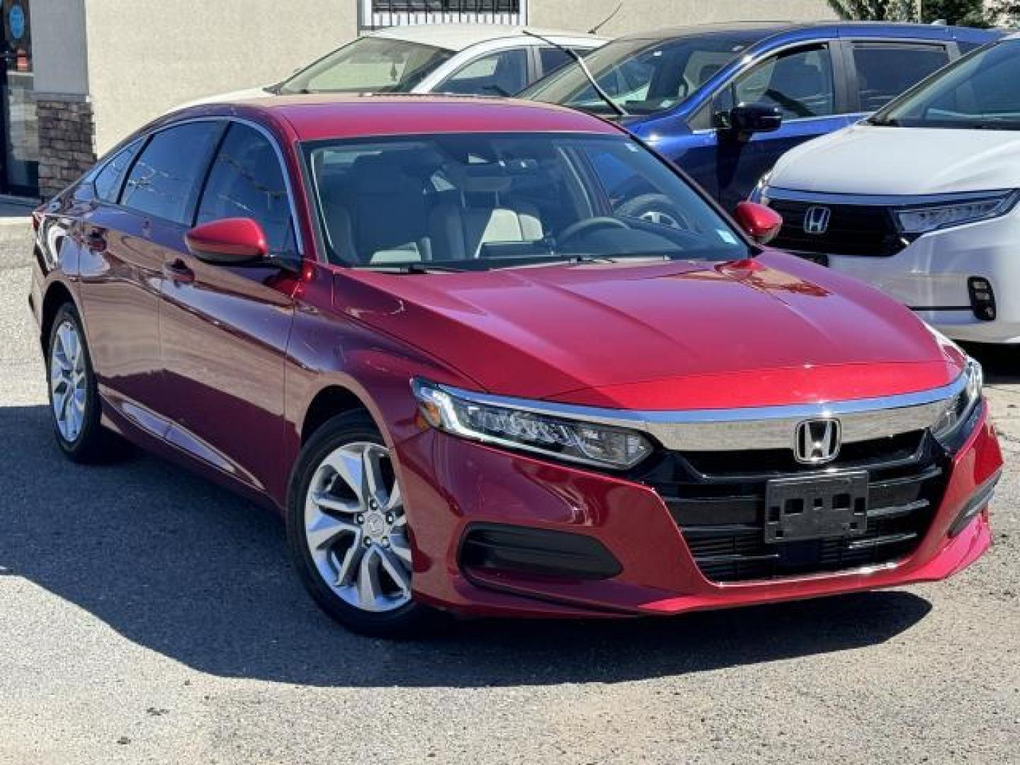 2020 Radiant Red Metallic /Ivory Honda Accord Sedan LX 1.5T CVT (1HGCV1F15LA) , Automatic transmission, located at 1696 Sunrise Hwy, Bay Shore, NY, 11706, (516) 557-0557, 40.733665, -73.256317 - Photo#0