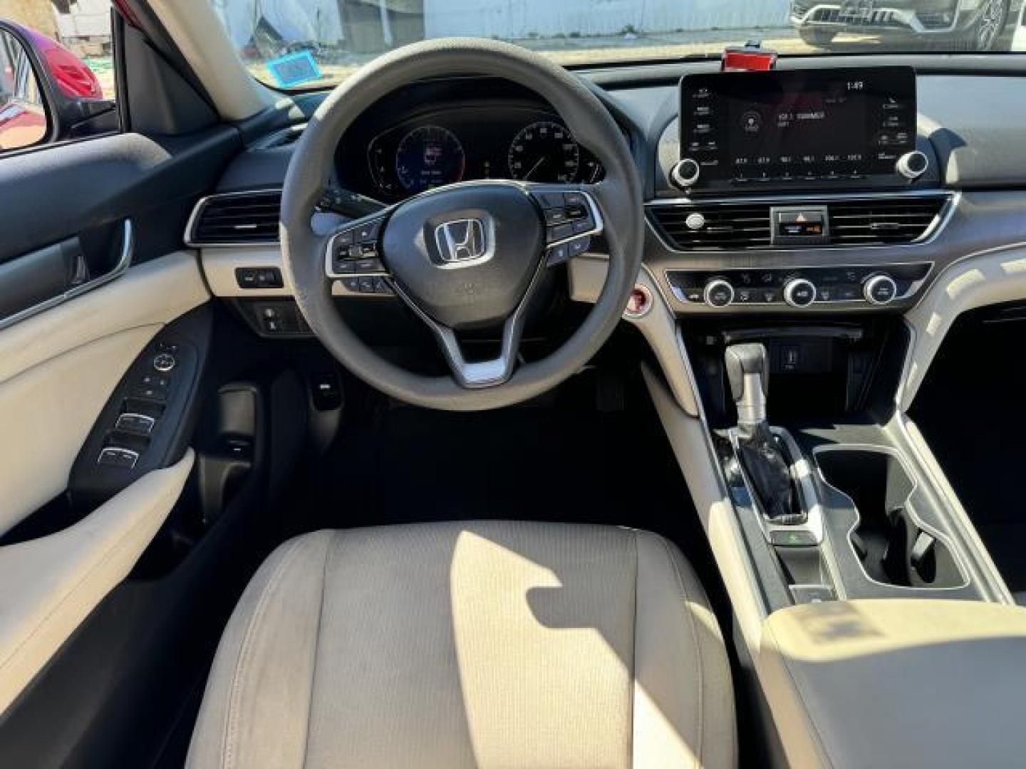 2020 Radiant Red Metallic /Ivory Honda Accord Sedan LX 1.5T CVT (1HGCV1F15LA) , Automatic transmission, located at 1696 Sunrise Hwy, Bay Shore, NY, 11706, (516) 557-0557, 40.733665, -73.256317 - Photo#20