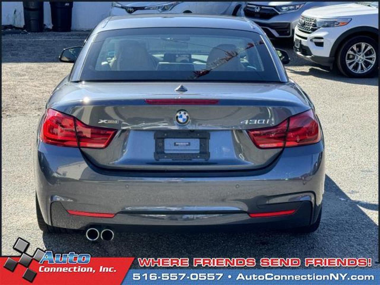 2019 Mineral Grey Metallic /Cognac/Dark Brown BMW 4 Series 430i xDrive Convertible (WBA4Z3C58KE) , Automatic transmission, located at 1696 Sunrise Hwy, Bay Shore, NY, 11706, (516) 557-0557, 40.733665, -73.256317 - Delivering power, style and convenience, this 2019 BMW 4 Series has everything you're looking for. This 4 Series has 35649 miles, and it has plenty more to go with you behind the wheel. Buy with confidence knowing you're getting the best price and the best service. With an affordable price, why wai - Photo#15