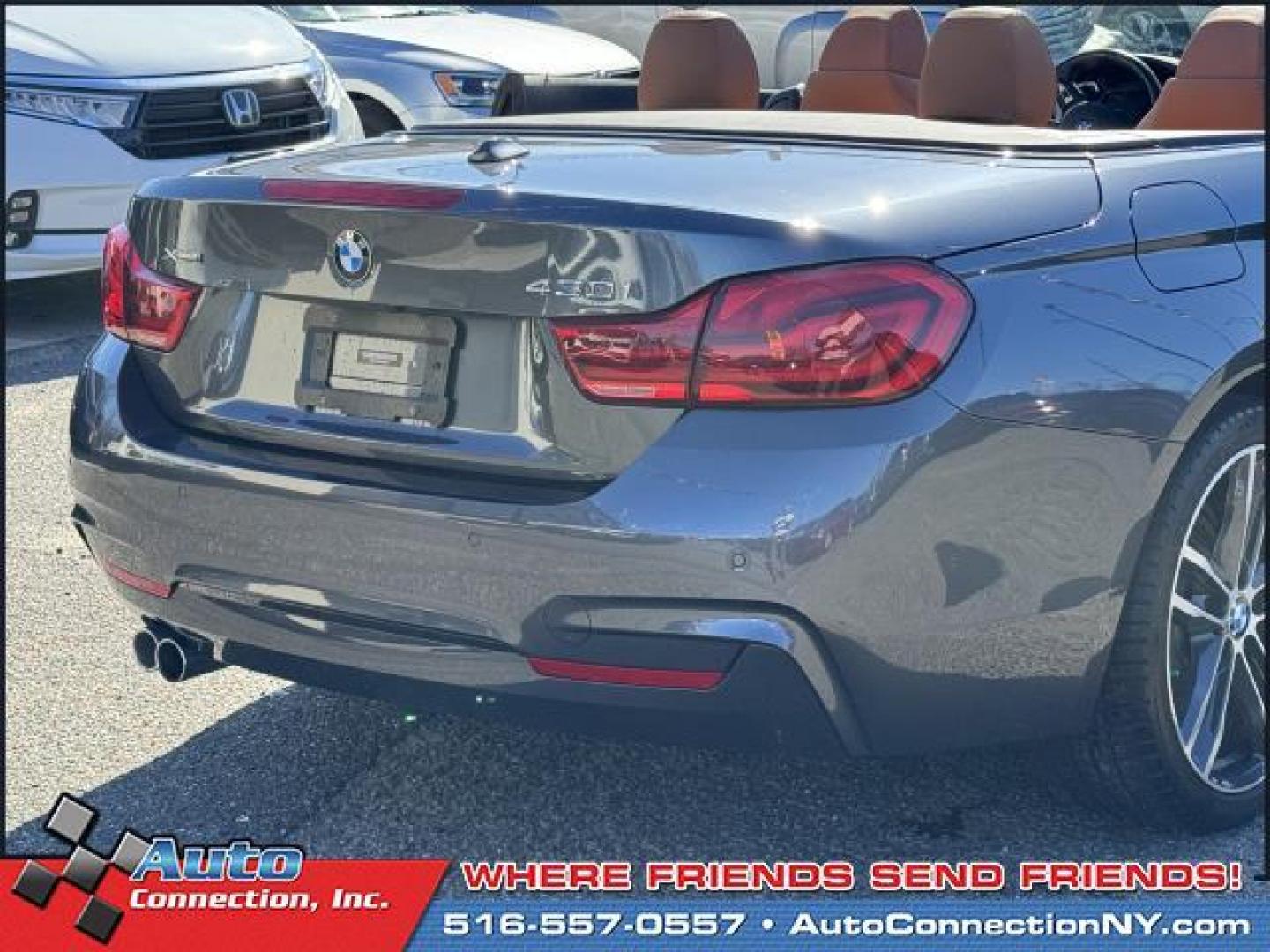 2019 Mineral Grey Metallic /Cognac/Dark Brown BMW 4 Series 430i xDrive Convertible (WBA4Z3C58KE) , Automatic transmission, located at 1696 Sunrise Hwy, Bay Shore, NY, 11706, (516) 557-0557, 40.733665, -73.256317 - Delivering power, style and convenience, this 2019 BMW 4 Series has everything you're looking for. This 4 Series has 35649 miles, and it has plenty more to go with you behind the wheel. Buy with confidence knowing you're getting the best price and the best service. With an affordable price, why wai - Photo#59