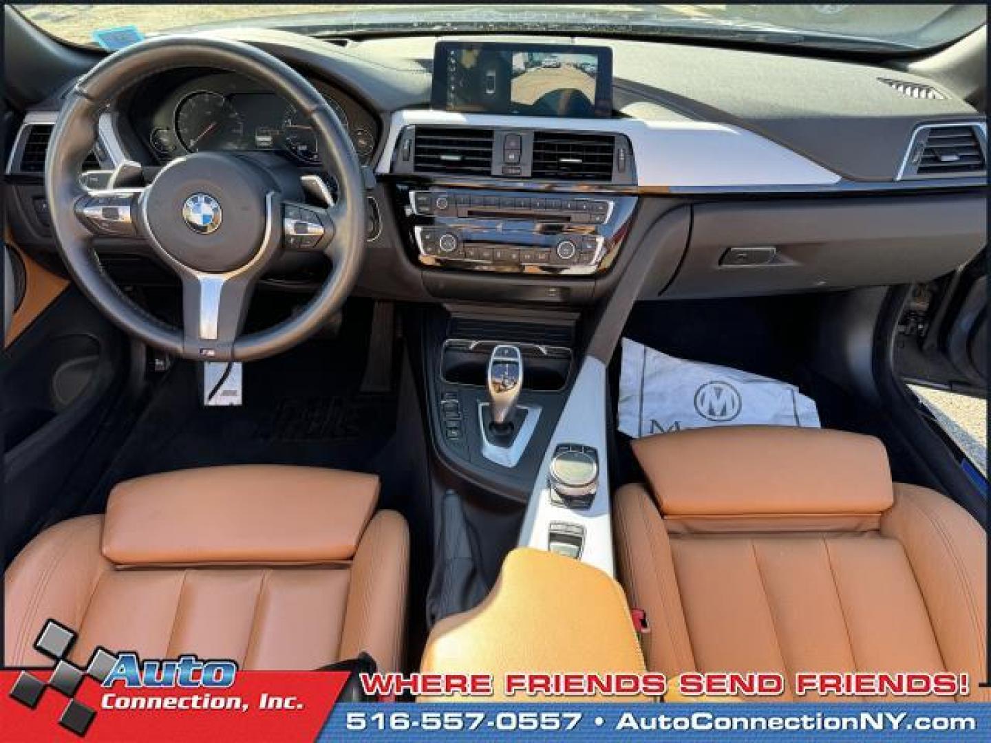 2019 Mineral Grey Metallic /Cognac/Dark Brown BMW 4 Series 430i xDrive Convertible (WBA4Z3C58KE) , Automatic transmission, located at 1696 Sunrise Hwy, Bay Shore, NY, 11706, (516) 557-0557, 40.733665, -73.256317 - Delivering power, style and convenience, this 2019 BMW 4 Series has everything you're looking for. This 4 Series has 35649 miles, and it has plenty more to go with you behind the wheel. Buy with confidence knowing you're getting the best price and the best service. With an affordable price, why wai - Photo#7