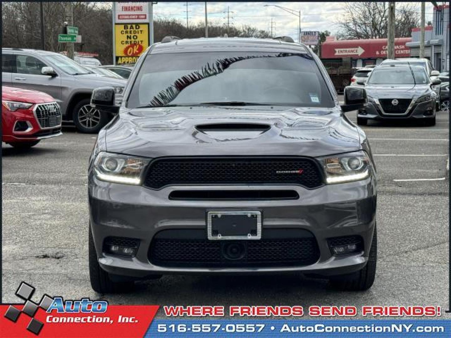 2020 Destroyer Gray Clearcoat /Black Dodge Durango GT Plus AWD (1C4RDJDG7LC) , Automatic transmission, located at 1696 Sunrise Hwy, Bay Shore, NY, 11706, (516) 557-0557, 40.733665, -73.256317 - Photo#2