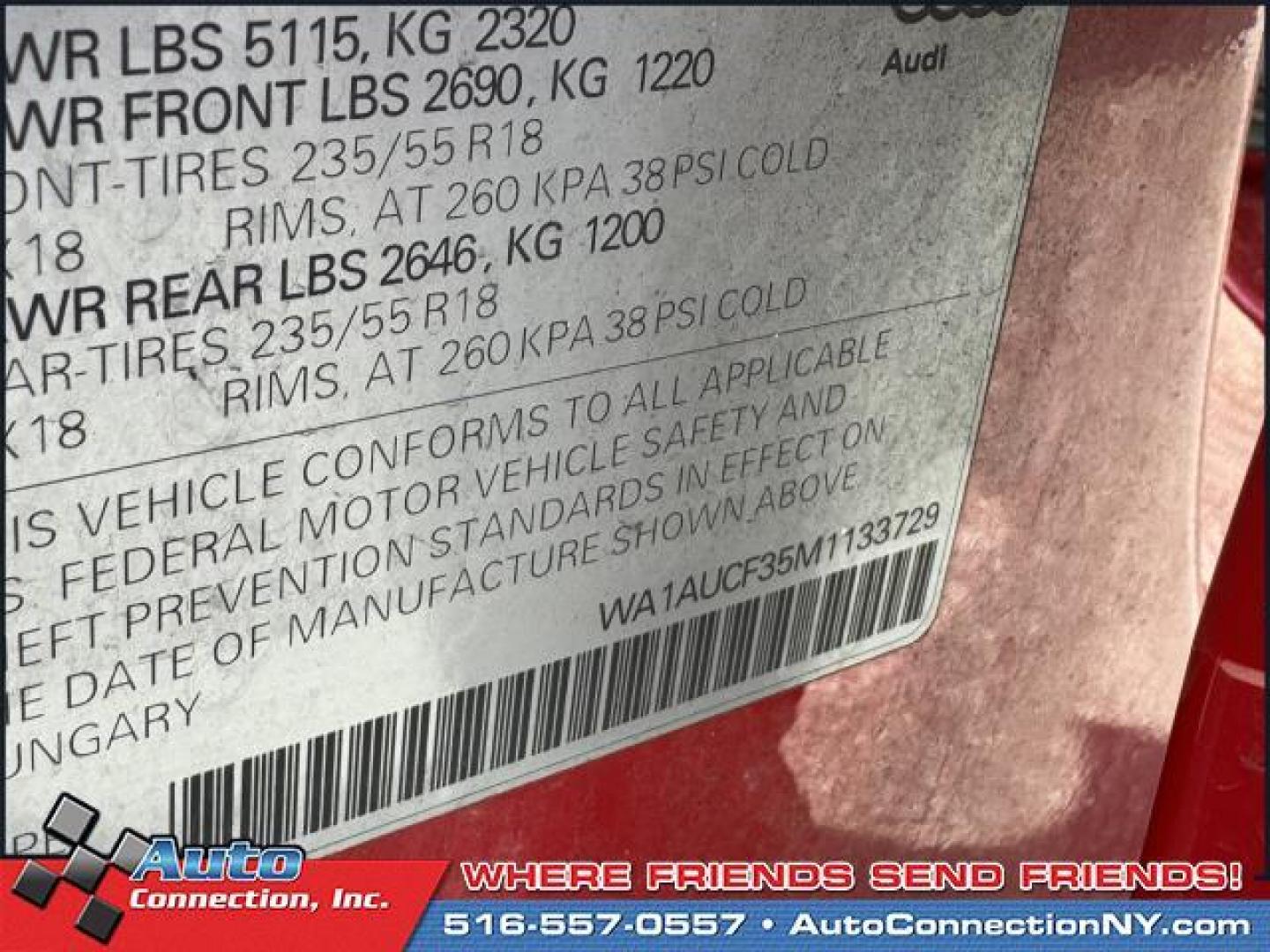 2021 Tango Red Metallic /Black Audi Q3 Premium 40 TFSI quattro (WA1AUCF35M1) , Automatic transmission, located at 1696 Sunrise Hwy, Bay Shore, NY, 11706, (516) 557-0557, 40.733665, -73.256317 - This 2021 Audi Q3 is in great mechanical and physical condition. Curious about how far this Q3 has been driven? The odometer reads 58625 miles. Visit us to learn how you can add this vehicle to your family lineup. Appointments are recommended due to the fast turnover on models such as this one. All - Photo#27