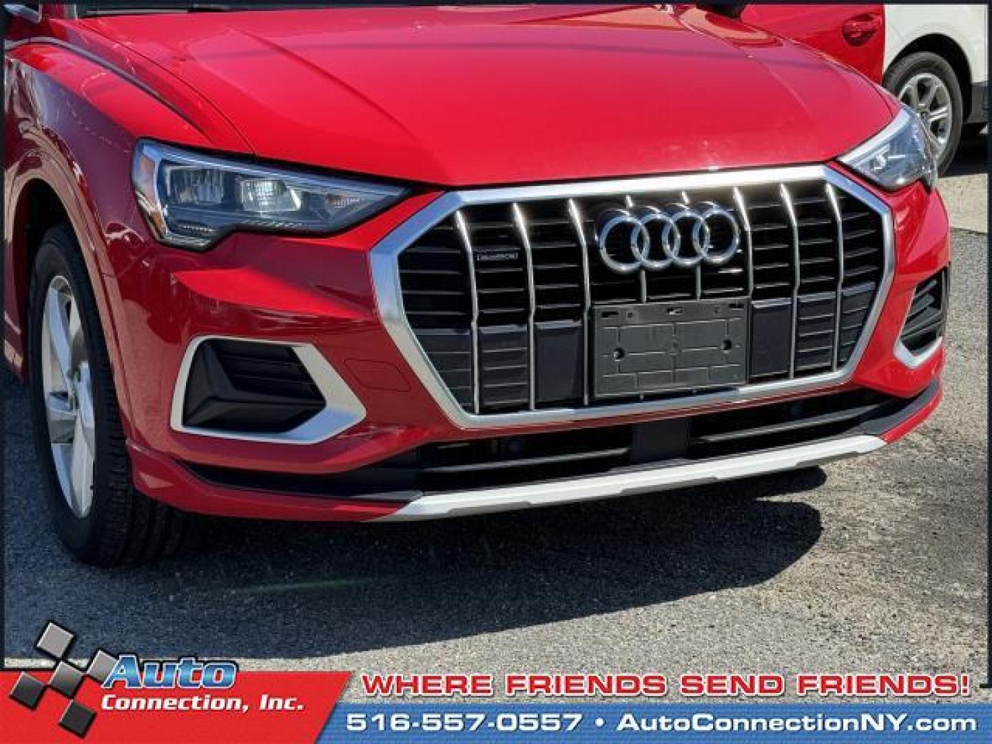 2021 Tango Red Metallic /Black Audi Q3 Premium 40 TFSI quattro (WA1AUCF35M1) , Automatic transmission, located at 1696 Sunrise Hwy, Bay Shore, NY, 11706, (516) 557-0557, 40.733665, -73.256317 - This 2021 Audi Q3 is in great mechanical and physical condition. Curious about how far this Q3 has been driven? The odometer reads 58625 miles. Visit us to learn how you can add this vehicle to your family lineup. Appointments are recommended due to the fast turnover on models such as this one. All - Photo#56