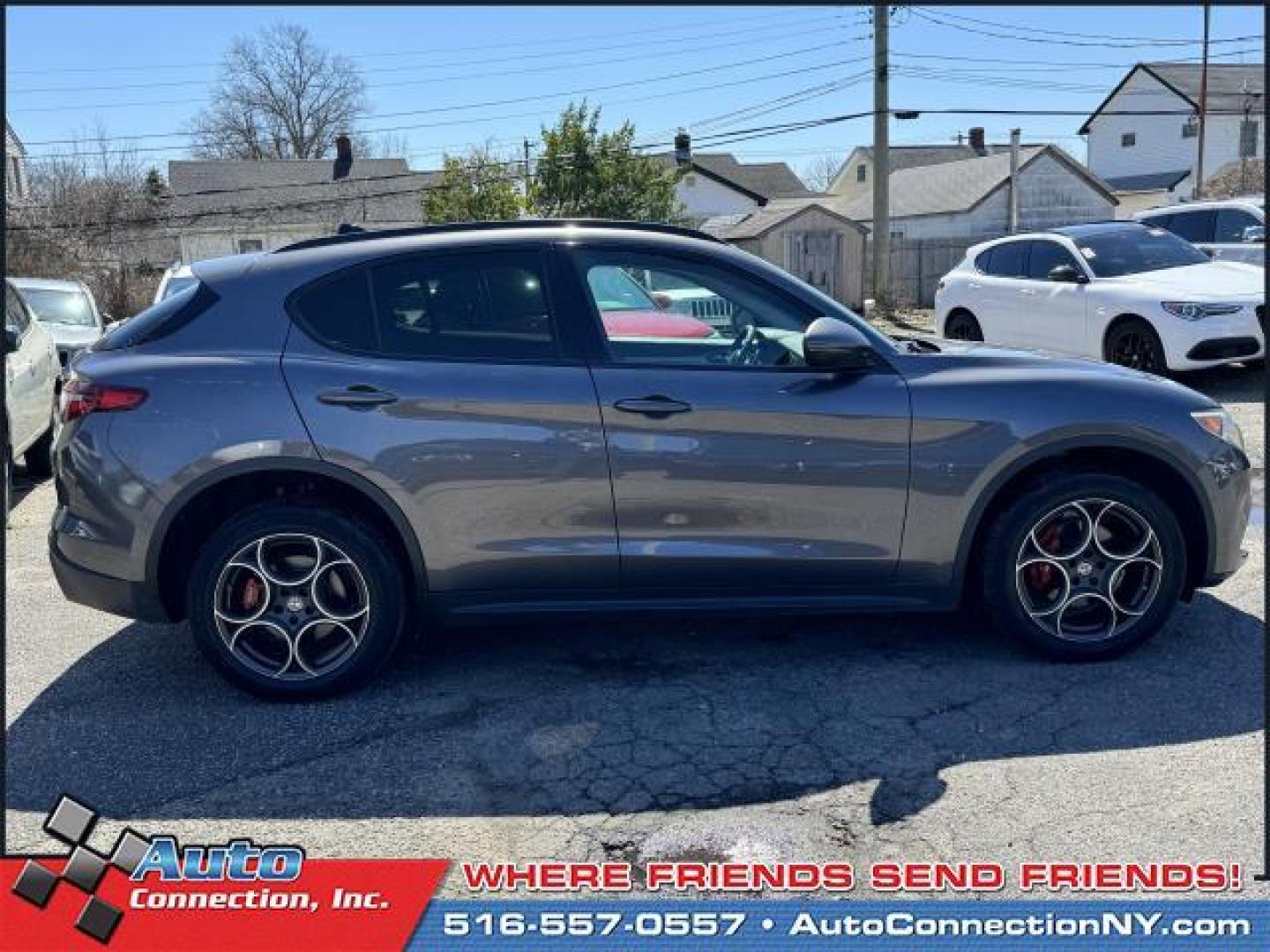 2018 Stromboli Gray Metallic /Black Alfa Romeo Stelvio Sport AWD (ZASFAKPN1J7) , Automatic transmission, located at 1696 Sunrise Hwy, Bay Shore, NY, 11706, (516) 557-0557, 40.733665, -73.256317 - This 2018 Alfa Romeo Stelvio is in great mechanical and physical condition. This Stelvio offers you 80455 miles, and will be sure to give you many more. We always appreciate your business at Auto Connection. Ready for immediate delivery. All internet purchases include a 12 mo/ 12000 mile protection - Photo#15