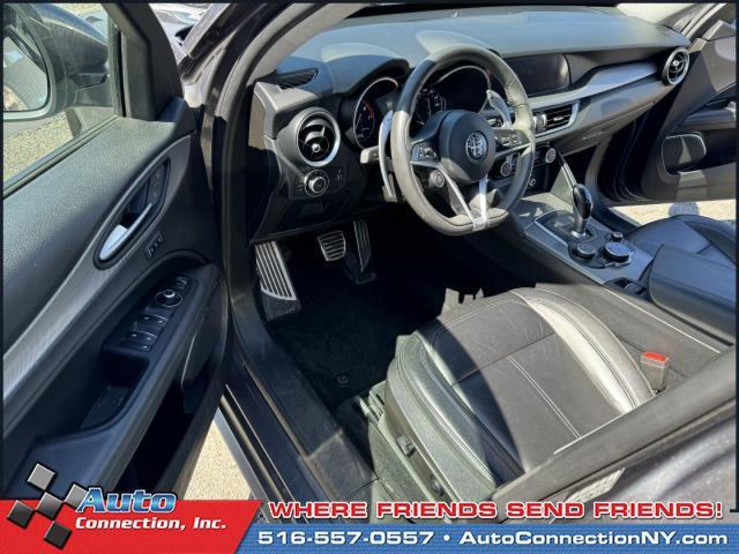 2018 Stromboli Gray Metallic /Black Alfa Romeo Stelvio Sport AWD (ZASFAKPN1J7) , Automatic transmission, located at 1696 Sunrise Hwy, Bay Shore, NY, 11706, (516) 557-0557, 40.733665, -73.256317 - This 2018 Alfa Romeo Stelvio is in great mechanical and physical condition. This Stelvio offers you 80455 miles, and will be sure to give you many more. We always appreciate your business at Auto Connection. Ready for immediate delivery. All internet purchases include a 12 mo/ 12000 mile protection - Photo#24