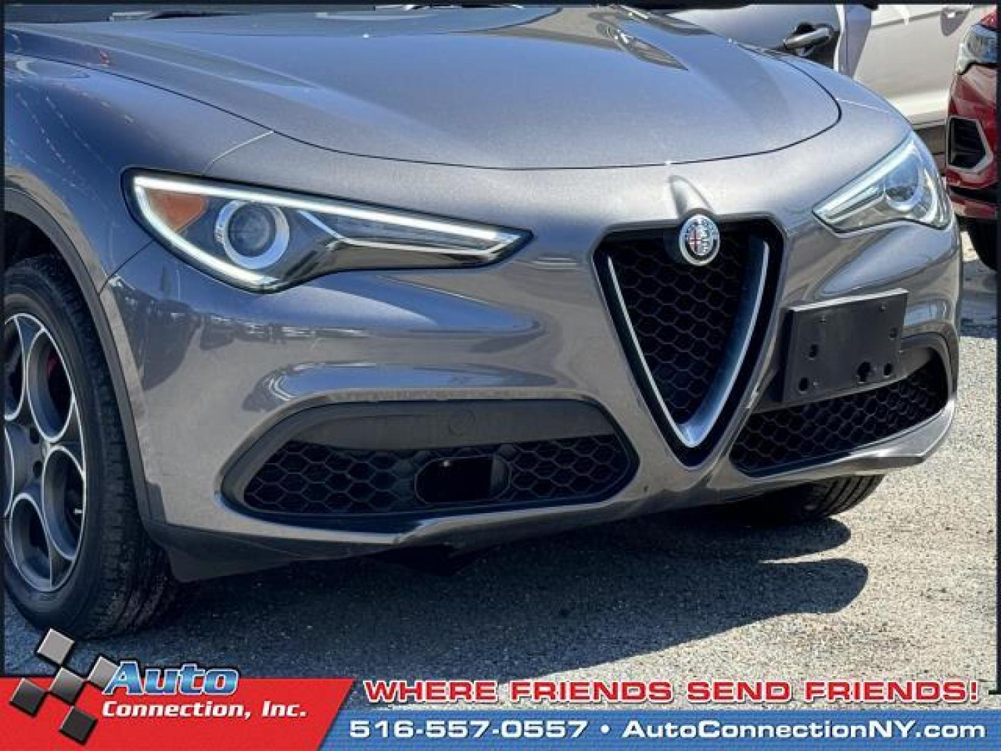 2018 Stromboli Gray Metallic /Black Alfa Romeo Stelvio Sport AWD (ZASFAKPN1J7) , Automatic transmission, located at 1696 Sunrise Hwy, Bay Shore, NY, 11706, (516) 557-0557, 40.733665, -73.256317 - This 2018 Alfa Romeo Stelvio is in great mechanical and physical condition. This Stelvio offers you 80455 miles, and will be sure to give you many more. We always appreciate your business at Auto Connection. Ready for immediate delivery. All internet purchases include a 12 mo/ 12000 mile protection - Photo#53