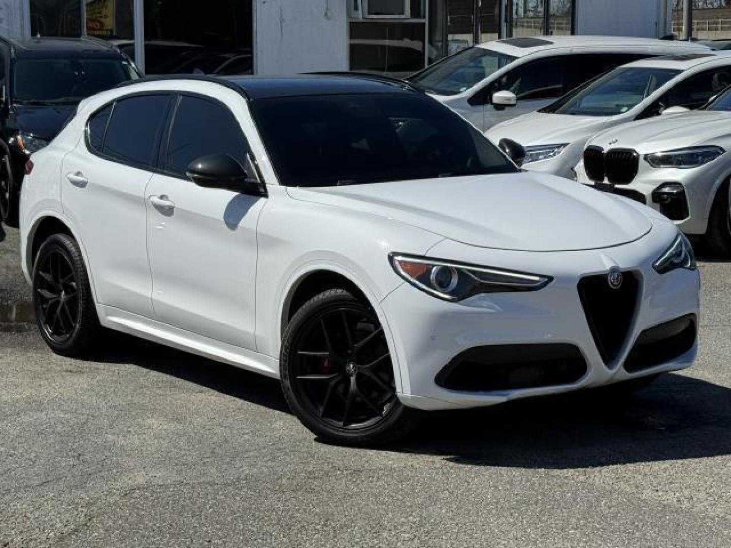 2020 Alfa White /Black Alfa Romeo Stelvio Ti AWD (ZASPAKBN9L7) , Automatic transmission, located at 1696 Sunrise Hwy, Bay Shore, NY, 11706, (516) 557-0557, 40.733665, -73.256317 - After you get a look at this beautiful 2020 Alfa Romeo Stelvio, you'll wonder what took you so long to go check it out! This Stelvio offers you 46884 miles, and will be sure to give you many more. You'll always feel welcome at Auto Connection. Get a fast and easy price quote. All internet purchases - Photo#0