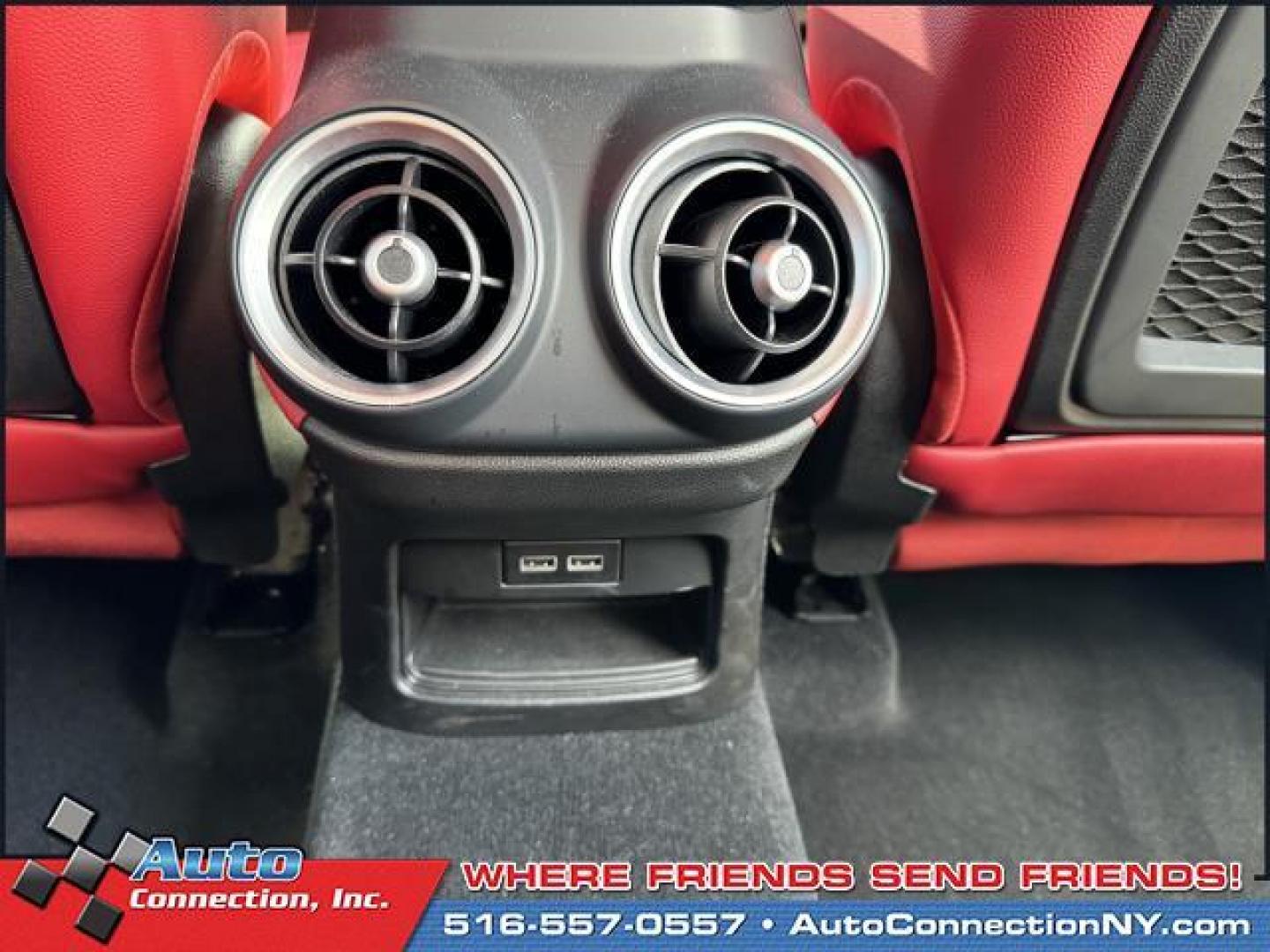 2021 Alfa White /Black/Red Alfa Romeo Stelvio AWD (ZASPAKAN7M7) , Automatic transmission, located at 1696 Sunrise Hwy, Bay Shore, NY, 11706, (516) 557-0557, 40.733665, -73.256317 - Photo#18