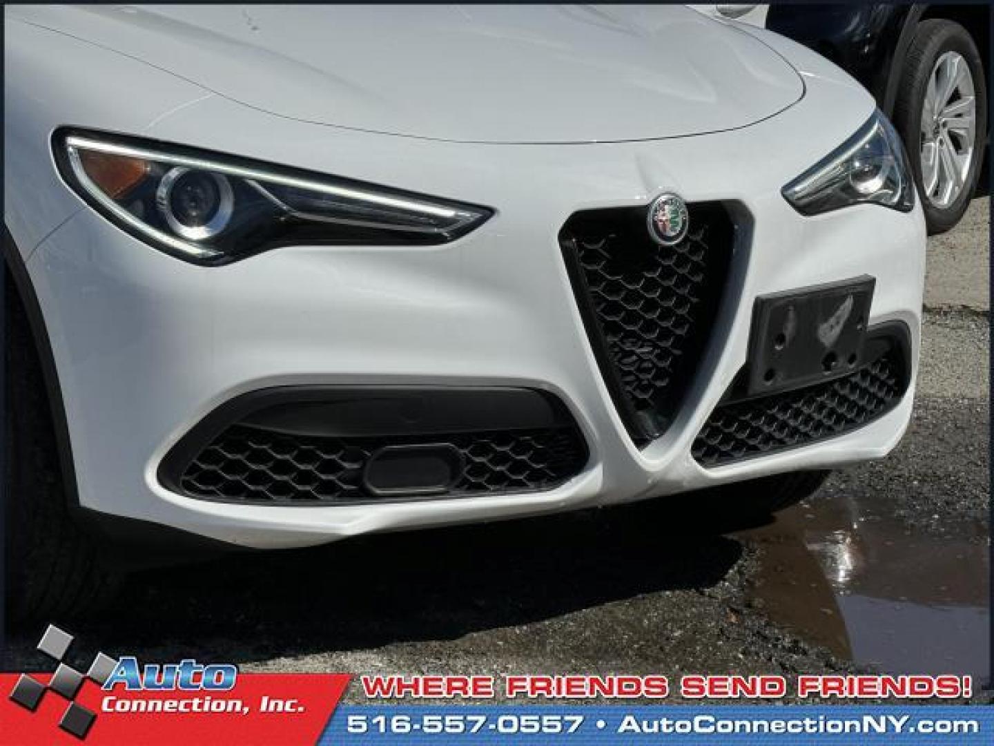 2021 Alfa White /Black/Red Alfa Romeo Stelvio AWD (ZASPAKAN7M7) , Automatic transmission, located at 1696 Sunrise Hwy, Bay Shore, NY, 11706, (516) 557-0557, 40.733665, -73.256317 - Photo#49