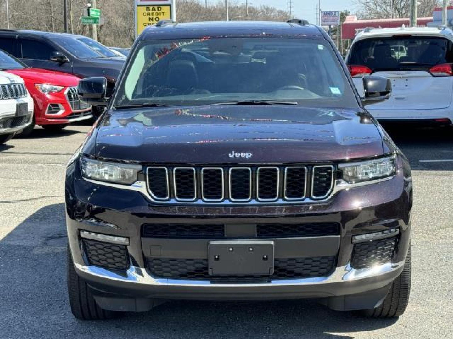 2022 Velvet Red Pearlcoat /Global Black Jeep Grand Cherokee L Limited 4x4 (1C4RJKBG1N8) , Automatic transmission, located at 1696 Sunrise Hwy, Bay Shore, NY, 11706, (516) 557-0557, 40.733665, -73.256317 - Designed to deliver superior performance and driving enjoyment, this 2022 Jeep Grand Cherokee L is ready for you to drive home. This Grand Cherokee L offers you 28343 miles, and will be sure to give you many more. We're overstocked and ready to make deals with all of our customers. Start driving to - Photo#2